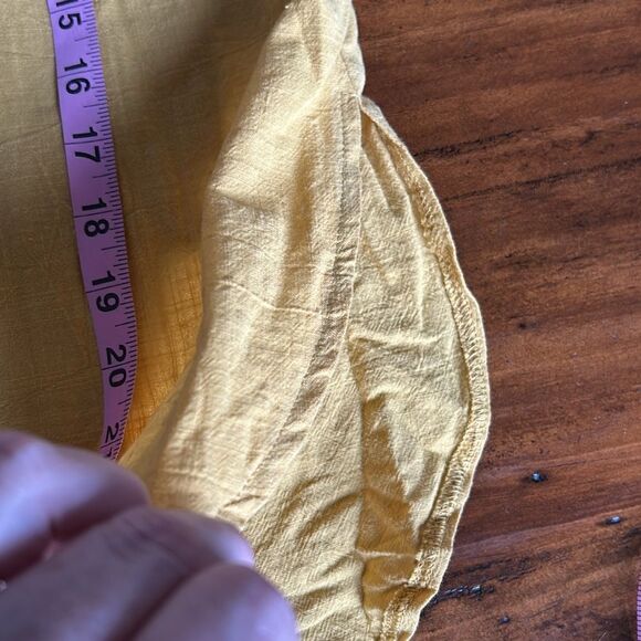 Colofo Sz M NWT yellow button down shirt - Picture 9 of 9